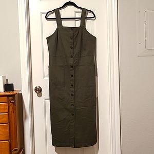 Universal Thread fitted olive midi dress